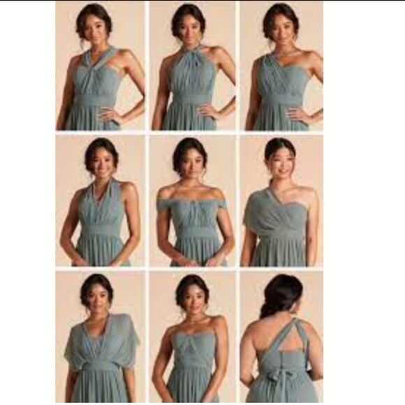 Birdy Grey Women's Navy Blue Versatile Convertible Long Formal Dress - Picture 10 of 10
